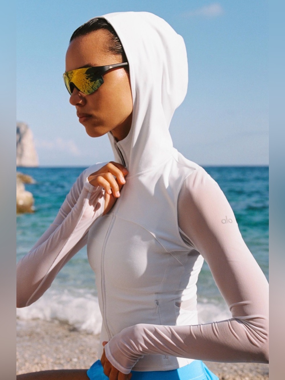 ALO Yoga - Softsculpt Superset Full Zip Jacket - White